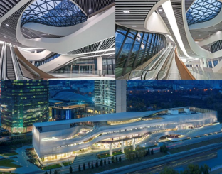 建筑電動(dòng)葫蘆為建筑幕墻添加外衣